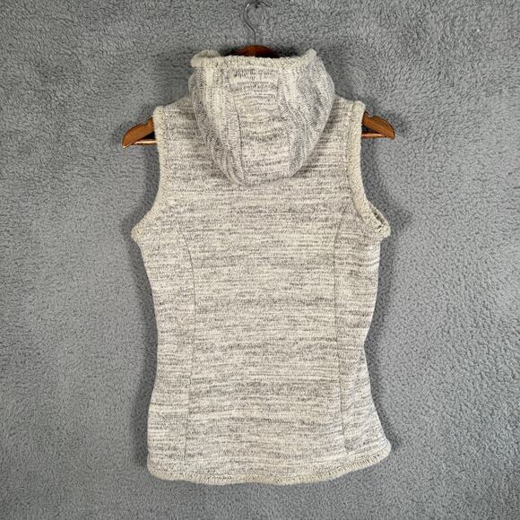 Kuhl Vest Womens Small Beige Alaska Hooded Sherpa Lined Full Zip - Picture 9 of 9